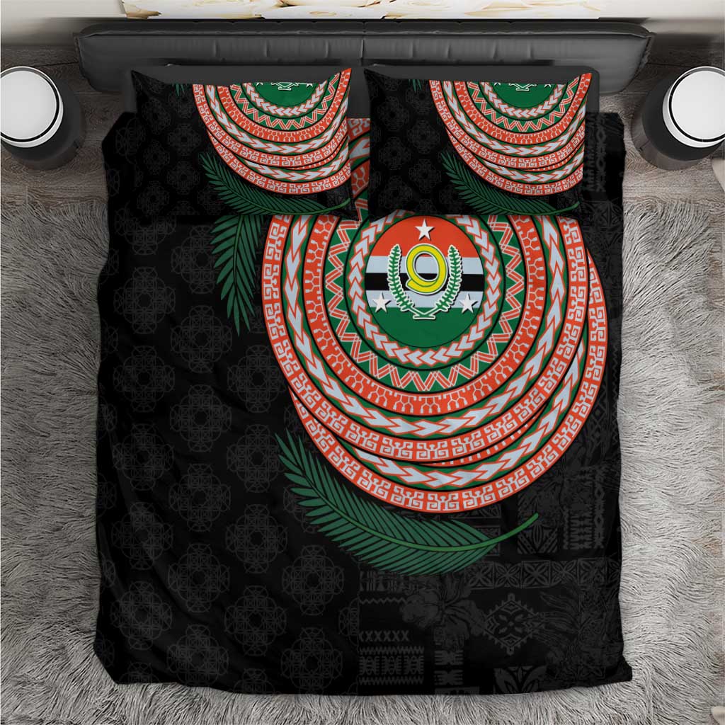 Penama Tribal Tattoo with Namele Leaves Bedding Set