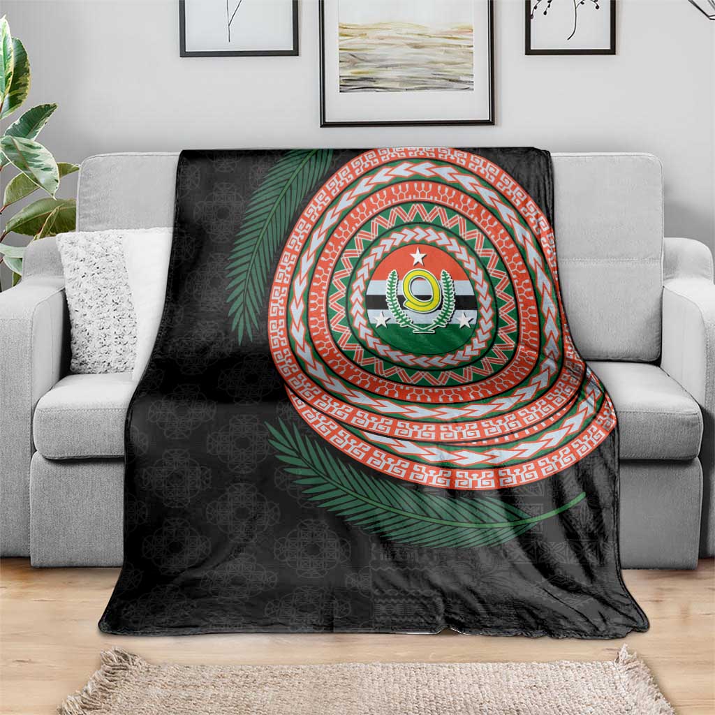 Penama Tribal Tattoo with Namele Leaves Blanket