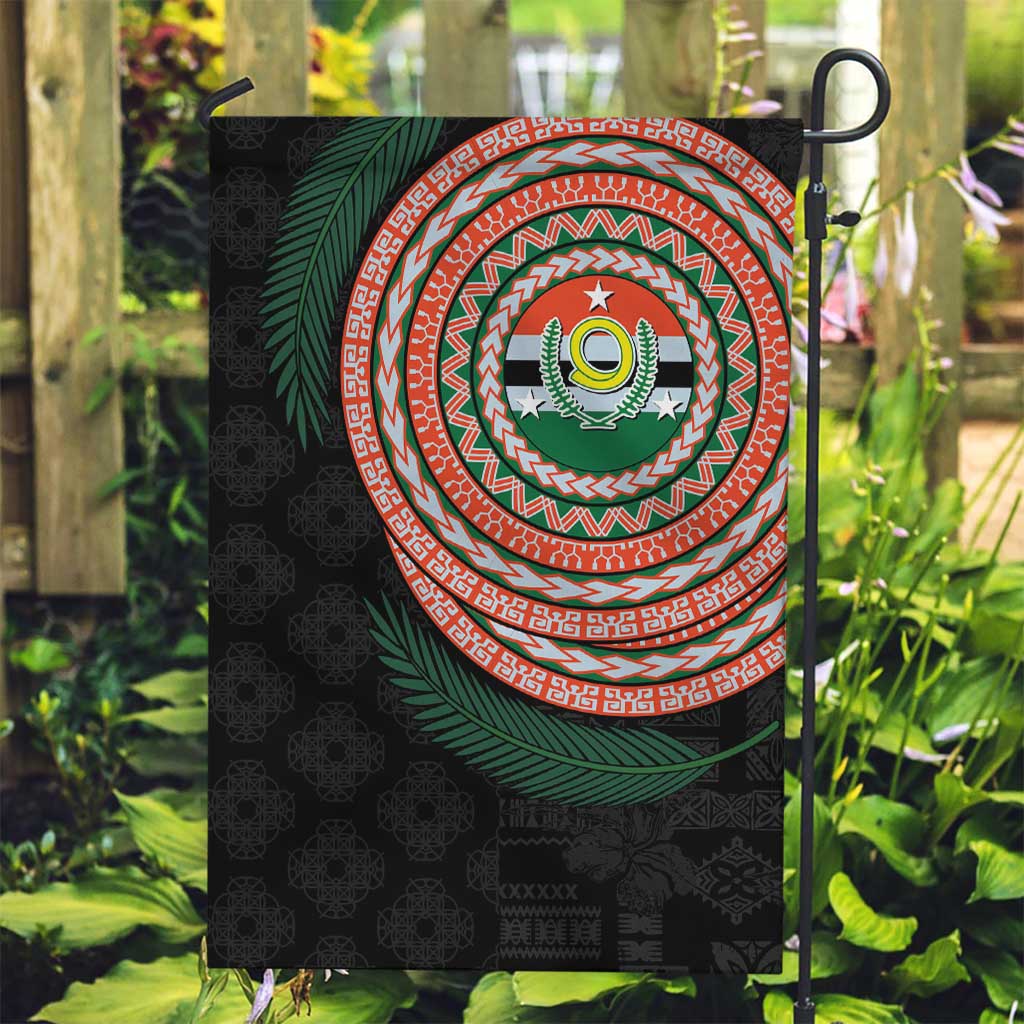 Penama Tribal Tattoo with Namele Leaves Garden Flag