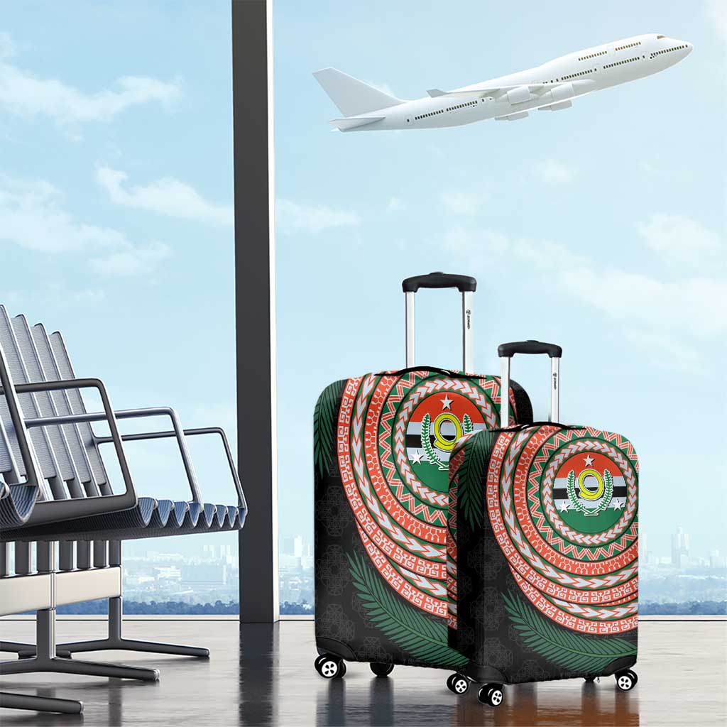 Penama Tribal Tattoo with Namele Leaves Luggage Cover