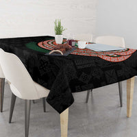 Penama Tribal Tattoo with Namele Leaves Tablecloth LT03 - Polynesian Pride