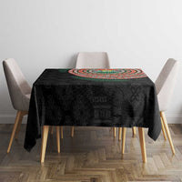 Penama Tribal Tattoo with Namele Leaves Tablecloth LT03 - Polynesian Pride