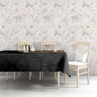 Penama Tribal Tattoo with Namele Leaves Tablecloth LT03 - Polynesian Pride