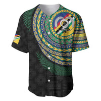 Torba Tribal Tattoo with Namele Leaves Baseball Jersey LT03 Black - Polynesian Pride