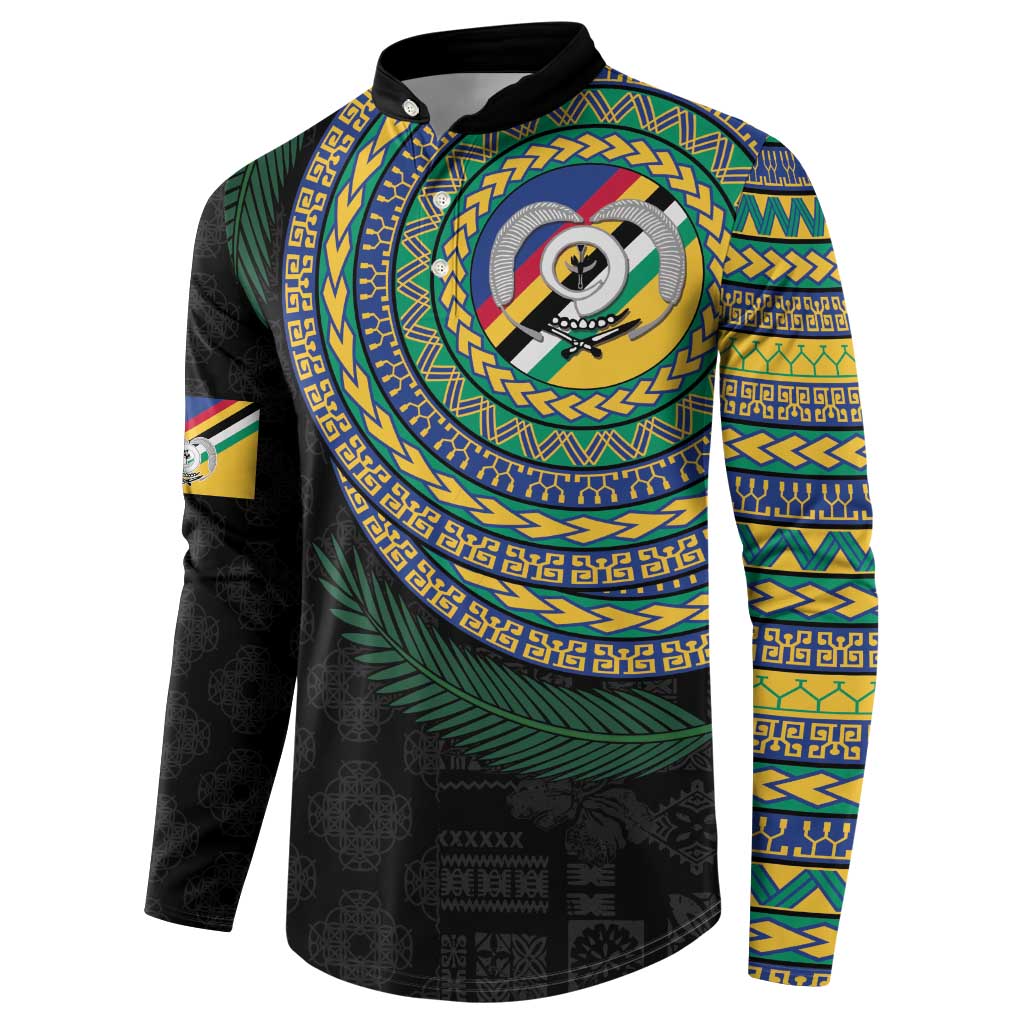 Torba Tribal Tattoo with Namele Leaves Button Sweatshirt LT03 - Polynesian Pride