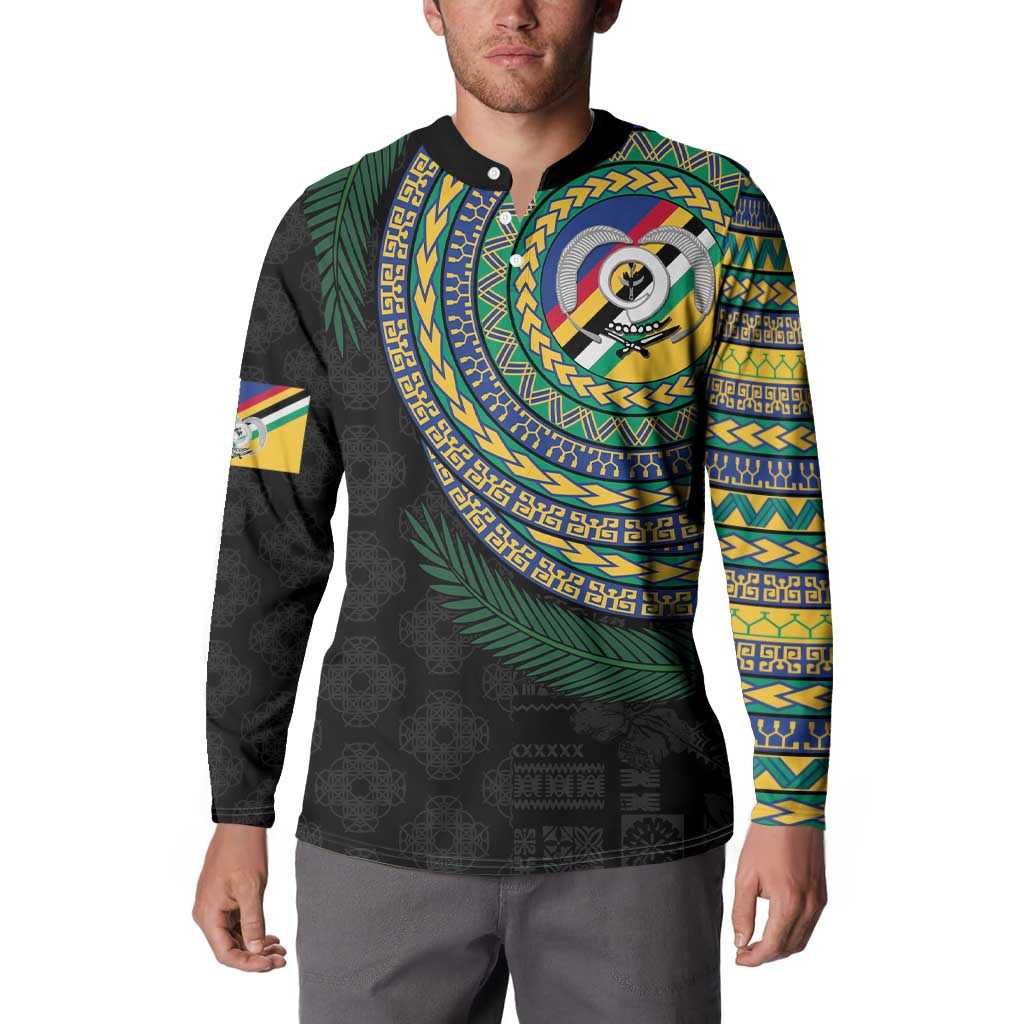 Torba Tribal Tattoo with Namele Leaves Button Sweatshirt LT03 - Polynesian Pride