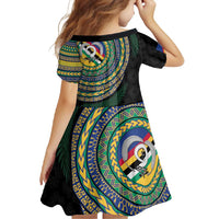 Torba Tribal Tattoo with Namele Leaves Family Matching Tank Maxi Dress and Hawaiian Shirt