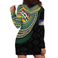 Torba Tribal Tattoo with Namele Leaves Hoodie Dress