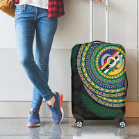 Torba Tribal Tattoo with Namele Leaves Luggage Cover