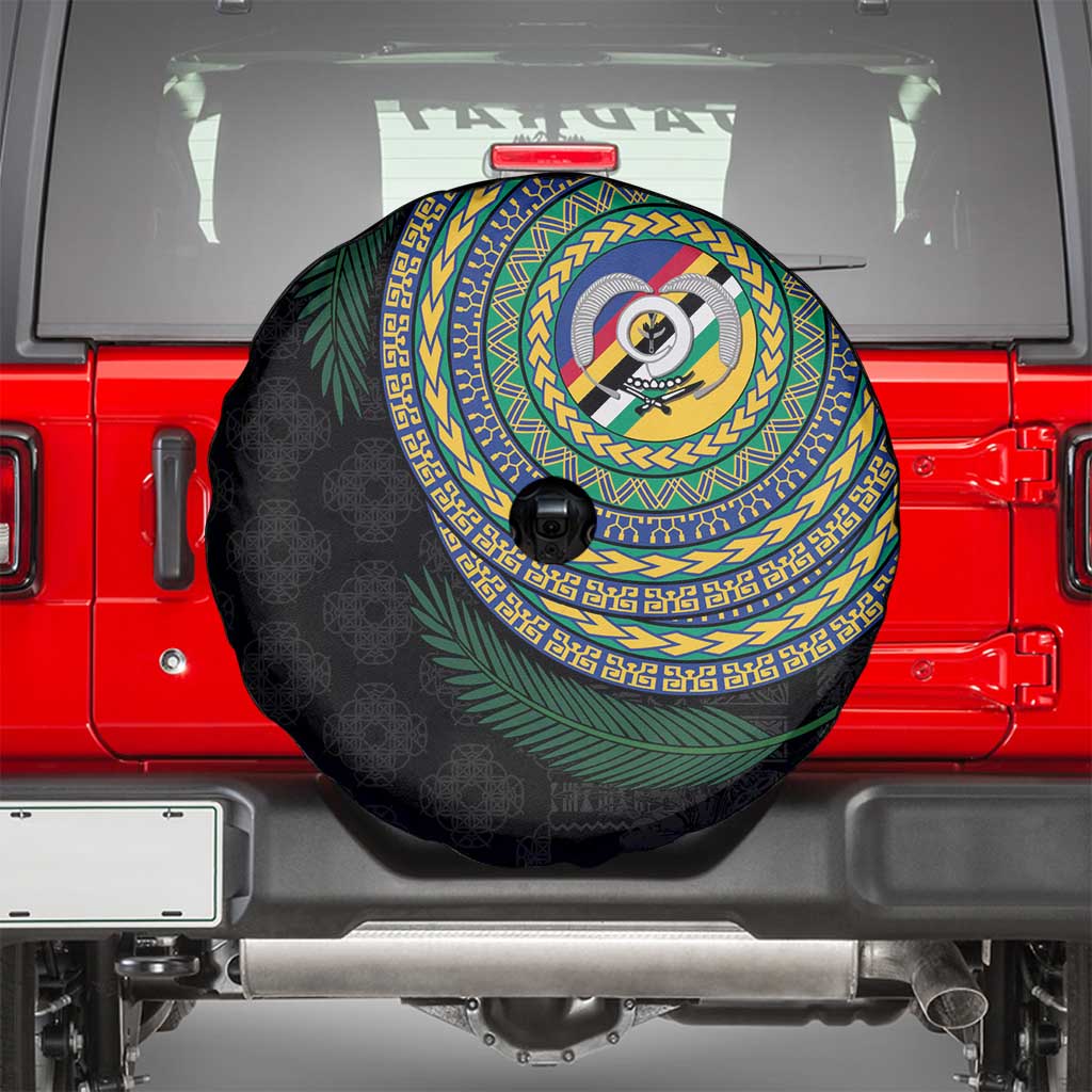 Torba Tribal Tattoo with Namele Leaves Spare Tire Cover