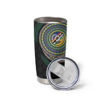 Torba Tribal Tattoo with Namele Leaves Tumbler Cup LT03 - Polynesian Pride