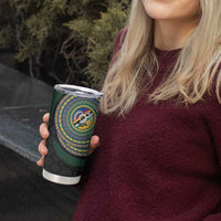 Torba Tribal Tattoo with Namele Leaves Tumbler Cup LT03 - Polynesian Pride