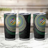 Torba Tribal Tattoo with Namele Leaves Tumbler Cup LT03 - Polynesian Pride