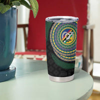 Torba Tribal Tattoo with Namele Leaves Tumbler Cup LT03 - Polynesian Pride