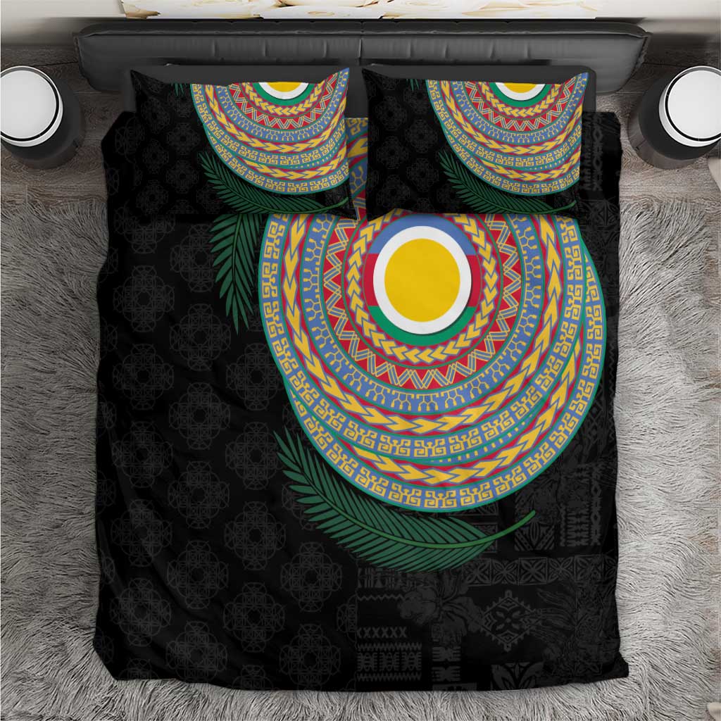 Shefa Tribal Tattoo with Namele Leaves Bedding Set