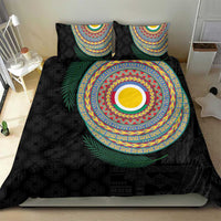 Shefa Tribal Tattoo with Namele Leaves Bedding Set