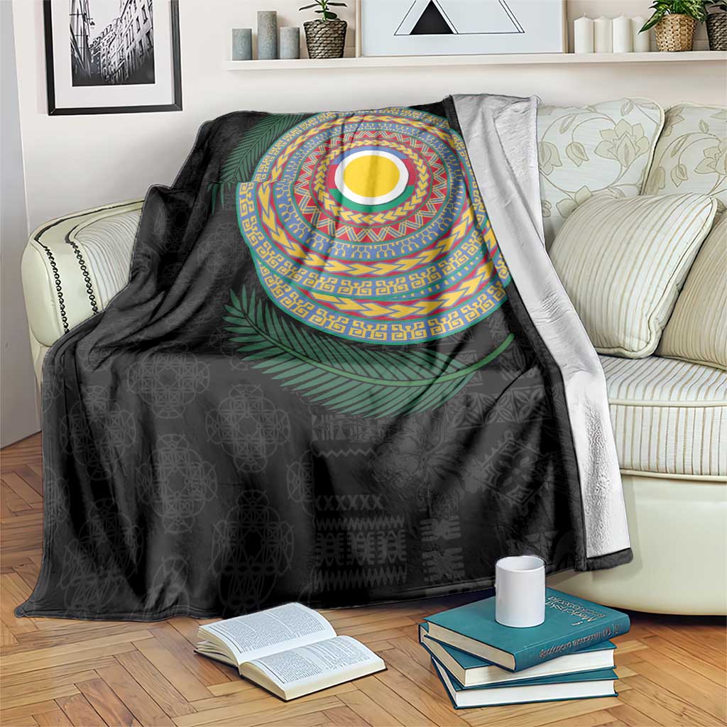 Shefa Tribal Tattoo with Namele Leaves Blanket