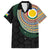 Shefa Tribal Tattoo with Namele Leaves Family Matching Off The Shoulder Long Sleeve Dress and Hawaiian Shirt