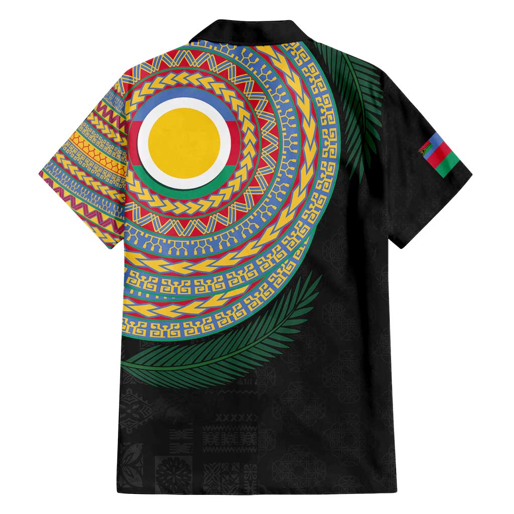 Shefa Tribal Tattoo with Namele Leaves Family Matching Puletasi and Hawaiian Shirt LT03 - Polynesian Pride