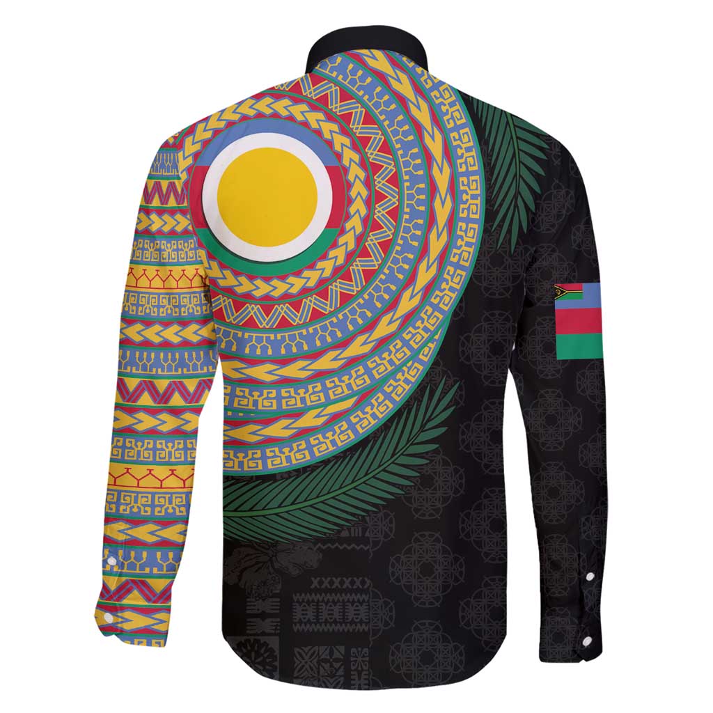 Shefa Tribal Tattoo with Namele Leaves Family Matching Summer Maxi Dress and Hawaiian Shirt