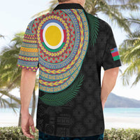 Shefa Tribal Tattoo with Namele Leaves Hawaiian Shirt