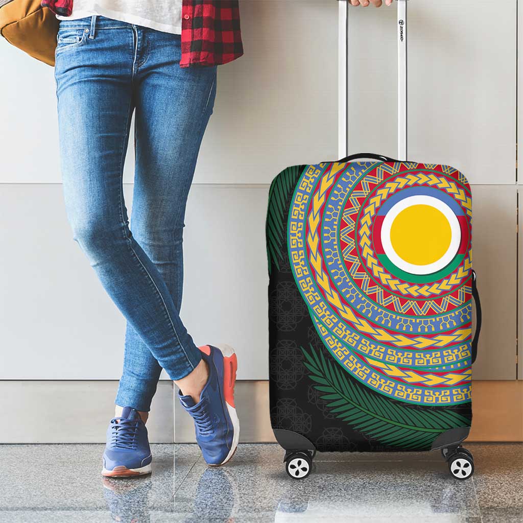 Shefa Tribal Tattoo with Namele Leaves Luggage Cover