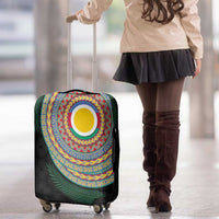 Shefa Tribal Tattoo with Namele Leaves Luggage Cover