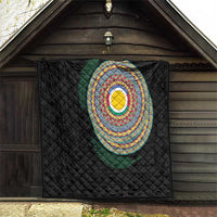 Shefa Tribal Tattoo with Namele Leaves Quilt LT03 - Polynesian Pride