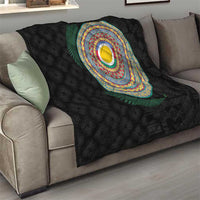 Shefa Tribal Tattoo with Namele Leaves Quilt LT03 - Polynesian Pride