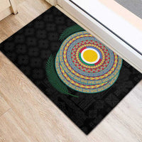 Shefa Tribal Tattoo with Namele Leaves Rubber Doormat LT03 - Polynesian Pride