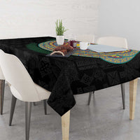 Shefa Tribal Tattoo with Namele Leaves Tablecloth LT03 - Polynesian Pride