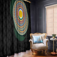 Shefa Tribal Tattoo with Namele Leaves Window Curtain LT03 - Polynesian Pride