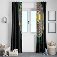 Shefa Tribal Tattoo with Namele Leaves Window Curtain LT03 - Polynesian Pride