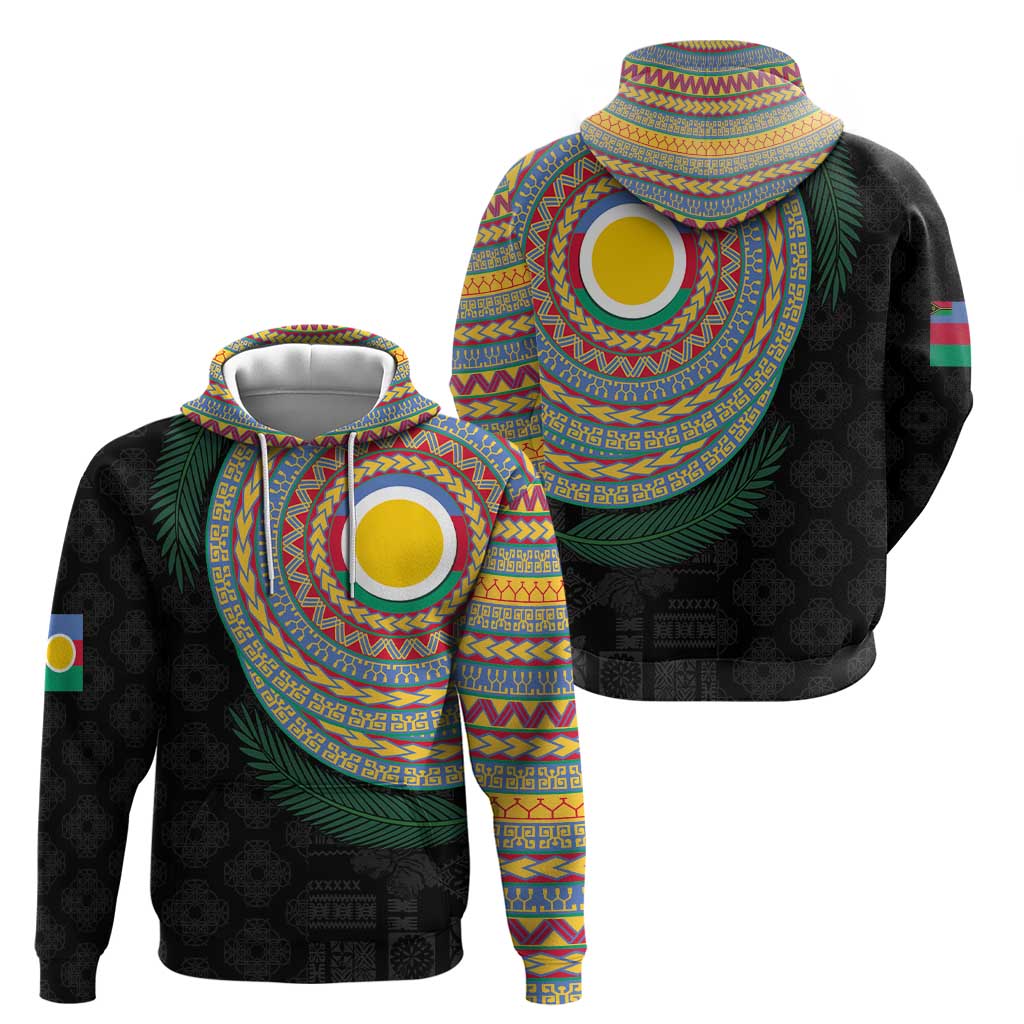 Shefa Tribal Tattoo with Namele Leaves Zip Hoodie