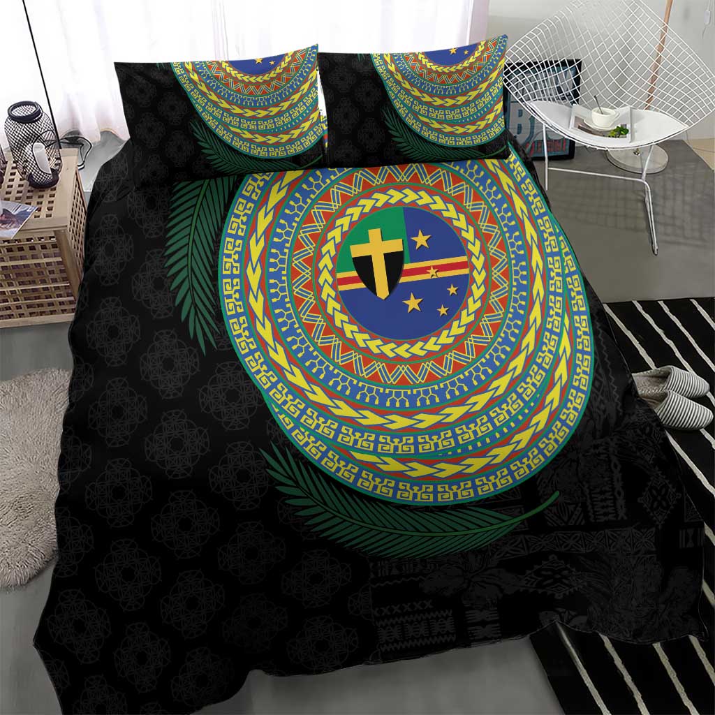 Tafea Tribal Tattoo with Namele Leaves Bedding Set