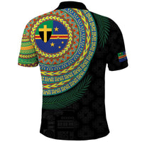 Tafea Tribal Tattoo with Namele Leaves Polo Shirt