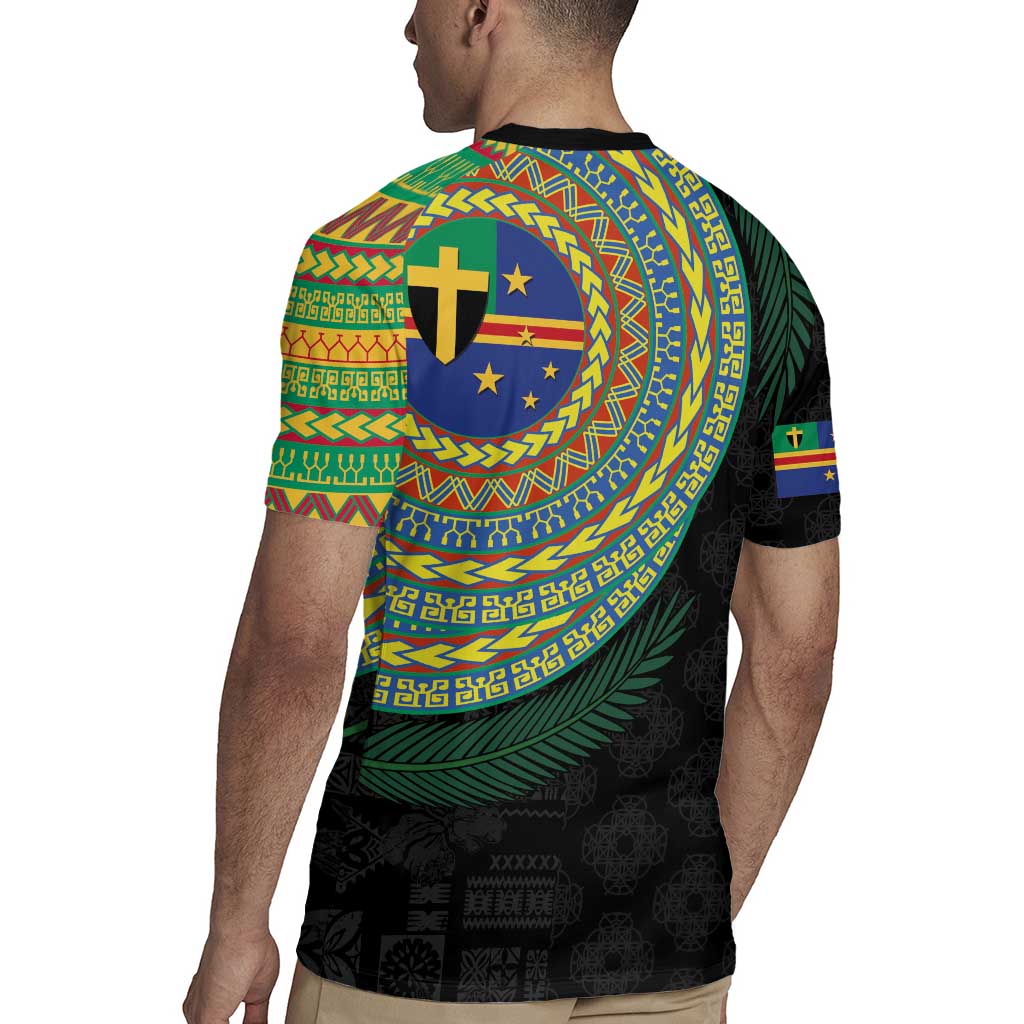 Tafea Tribal Tattoo with Namele Leaves Rugby Jersey