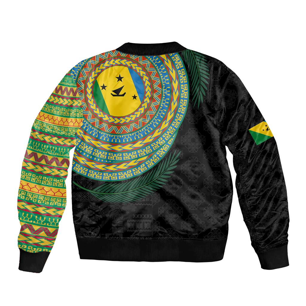 Malampa Tribal Tattoo with Namele Leaves Bomber Jacket LT03 - Polynesian Pride