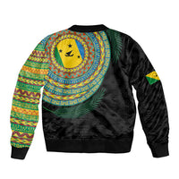 Malampa Tribal Tattoo with Namele Leaves Bomber Jacket LT03 - Polynesian Pride