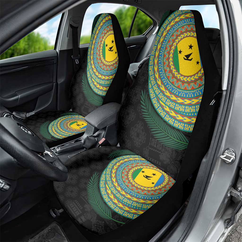 Malampa Tribal Tattoo with Namele Leaves Car Seat Cover