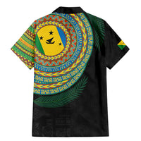 Malampa Tribal Tattoo with Namele Leaves Family Matching Mermaid Dress and Hawaiian Shirt