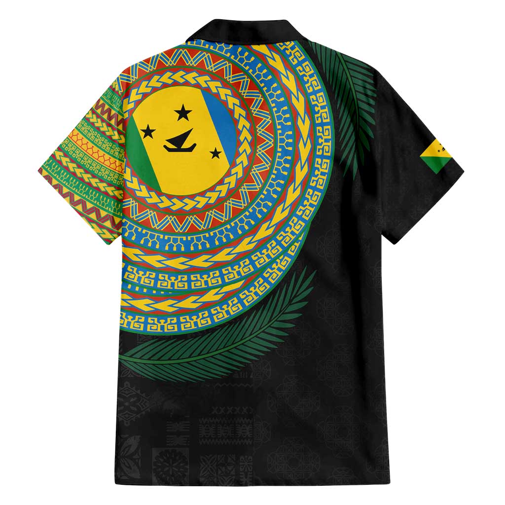 Malampa Tribal Tattoo with Namele Leaves Family Matching Summer Maxi Dress and Hawaiian Shirt