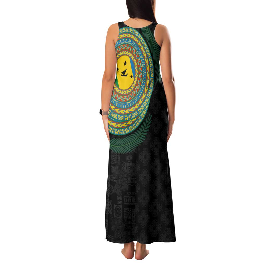 Malampa Tribal Tattoo with Namele Leaves Family Matching Tank Maxi Dress and Hawaiian Shirt