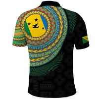 Malampa Tribal Tattoo with Namele Leaves Polo Shirt