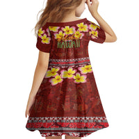 Aloha Plumeria Flowers Family Matching Puletasi and Hawaiian Shirt With Hawaiian Style Tapa Tribal