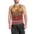 Aloha Plumeria Flowers Men Tank Top With Hawaiian Style Tapa Tribal