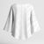 Niue White Sunday Kimono Sleeve Blouse Hiapo Tribal Art Tattoos - Polynesian Pride