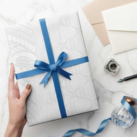 Niue White Sunday Wrapping Paper Hiapo Tribal Art Tattoos - Polynesian Pride