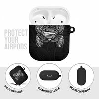 Super Samoan Traditional Tribal Art Tattoos AirPods Case Black Color - Polynesian Pride