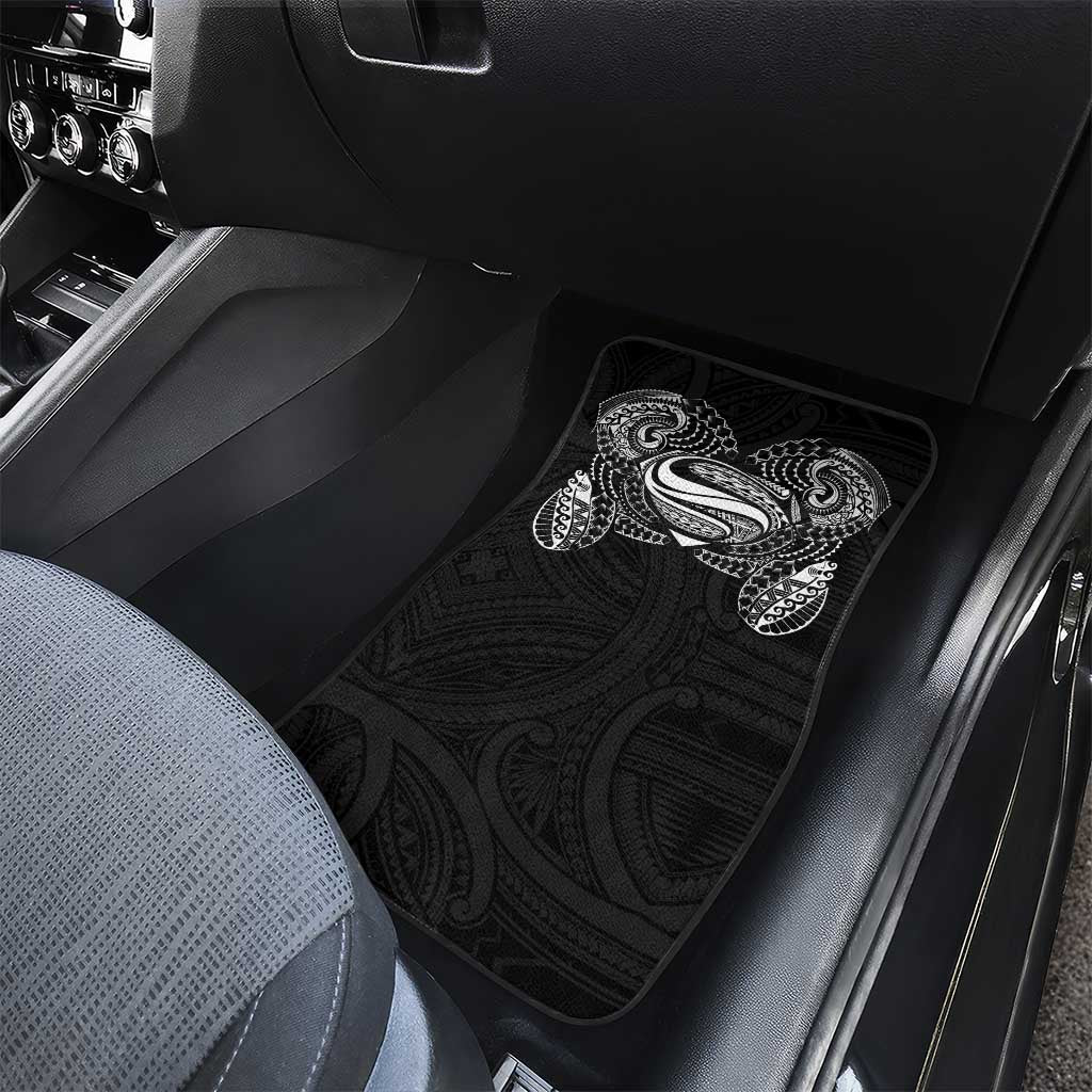 Super Samoan Traditional Tribal Art Tattoos Car Mats Black Color - Polynesian Pride